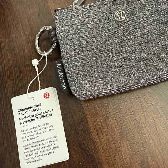 🆕 Lululemon Clippable Card Pouch - Glitter - Picture 3 of 16